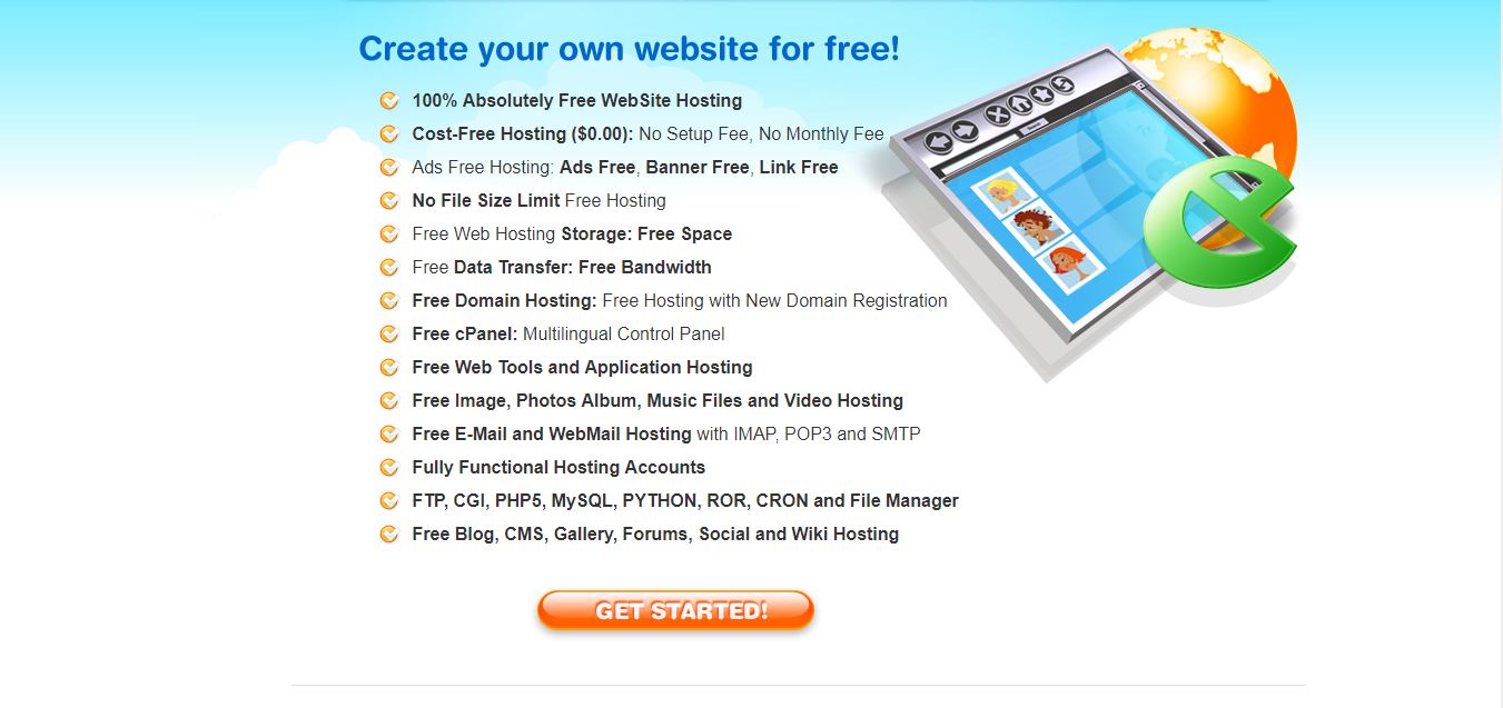 Бесплатный web хостинг. Freehost. Kbjfree.
