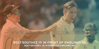 Bolt Southee Is In Front Of England 58