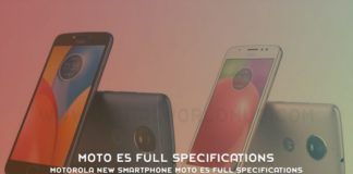 Motorola New Smartphone Moto E5 Full Specifications