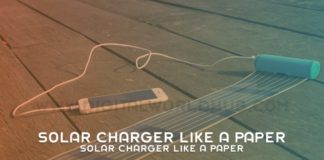 Solar Charger Like A Paper