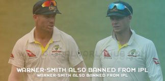 Warner Smith Also Banned From IPL