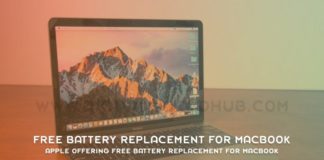 Apple Offering Free Battery Replacement For MacBook