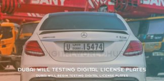 Dubai Will Begin Testing Digital License Plates