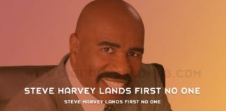 Steve Harvey Lands First No One