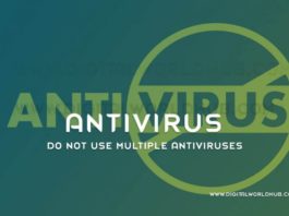 Do Not Use Multiple Antiviruses